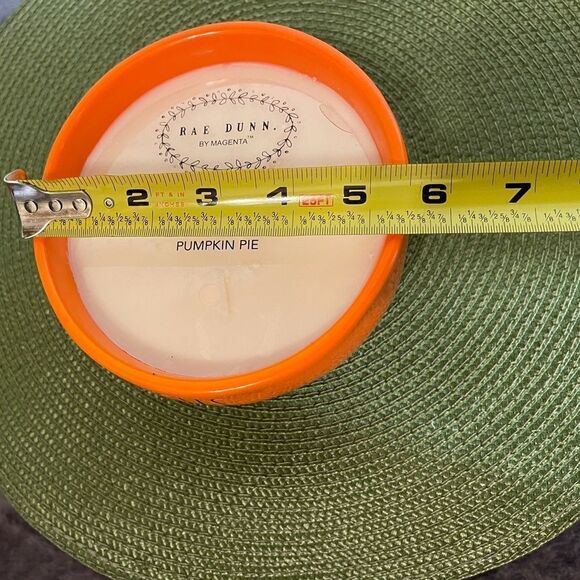Rae Dunn ceramic orange scented candle with Hocus Pocus on the side NWT - Picture 6 of 6